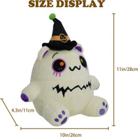 CAIYUEGG reversible Halloween plush showing bat ghost and pumpkin sides - view 3
