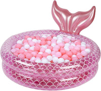 Benelet 47 inch inflatable mermaid kiddie pool and ball pit - view 4