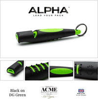 ACME Alpha 210.5 Dog Training Whistle with Enhanced Ergonomic Grip. - Black on Day Glow Green - image 3
