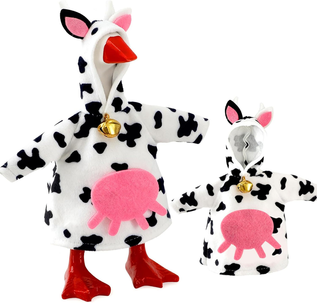 7 Inch Mini Desk Goose Outfits - Cow Color