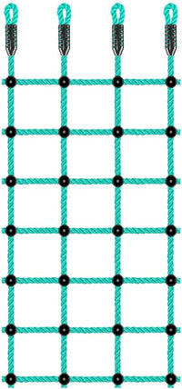Climbing Cargo Net 49" x 77" Heavy Duty Climbing Rope Net for Outdoor - Green / 30" x 75"