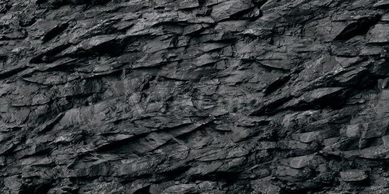 VIP. LINE 3D Effect Black Stone Texture Aquarium Background Poster - 60" x 30"/ 152 x 76cm