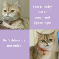 Yizepet Cat Collars with Bells, Breakaway Kitten Collar - moon star - image 4