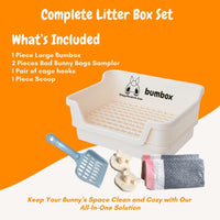 HoppScotch.bun Bumbox Large Rabbit Litter Box - Cream / Large - image 4