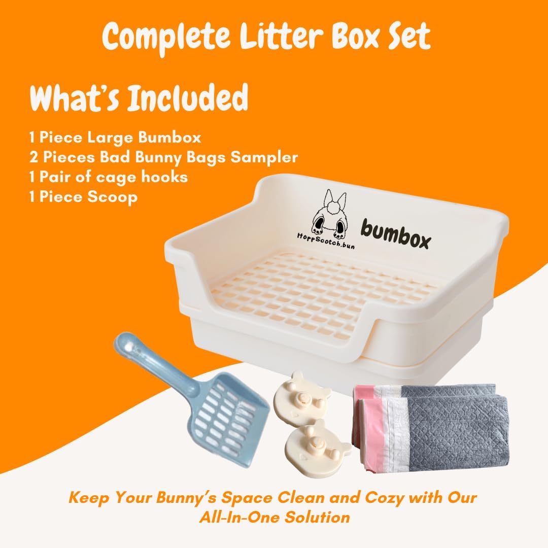 HoppScotch.bun Bumbox Large Rabbit Litter Box - Cream / Large - image 4