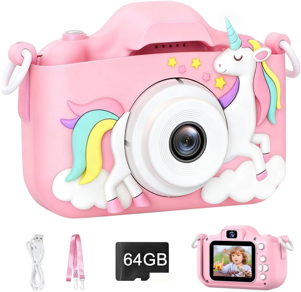 XBENDON kids camera with dual lens, 48MP photos and 1080P video - view 6