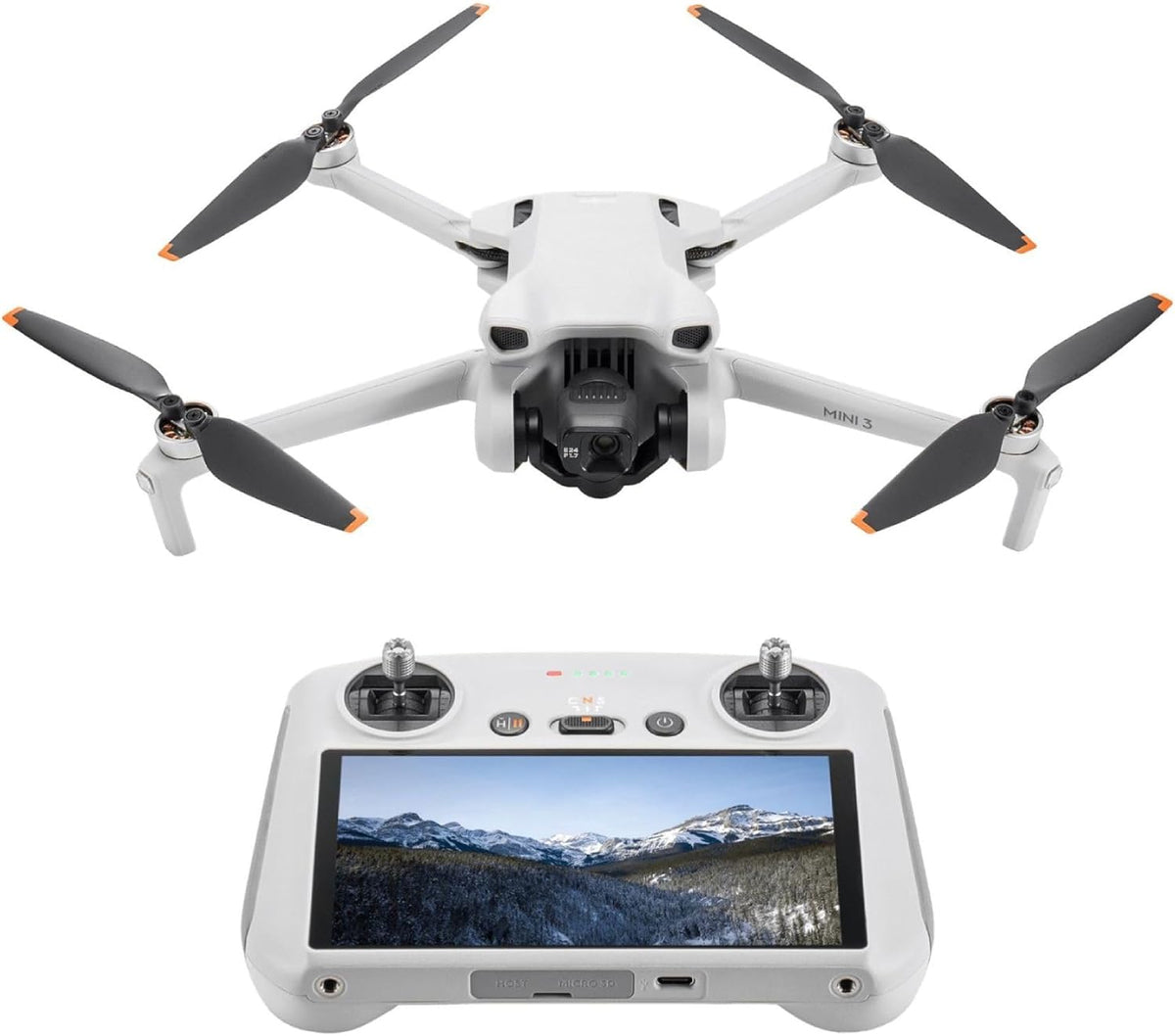 DJI Mini 3, 3-Axis Mechanical Gimbal Mini Camera Drone – Fun for Kids & Family - DJI Mini 3 (DJI RC)