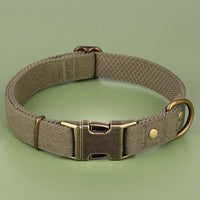 PET ARTIST Dog Collars for Medium Dogs, Soft Padded Premium Nylon Dog Collar with Quick Release Metal Buckle, Durable & Adjustable Pet Collars for Boy Gifts, Green, M (Fit 13-20")