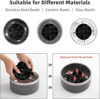 Jaoul Slow Feeder Dog Bowls Insert - Cuttable Small(5.4 inch) / Black - image 4