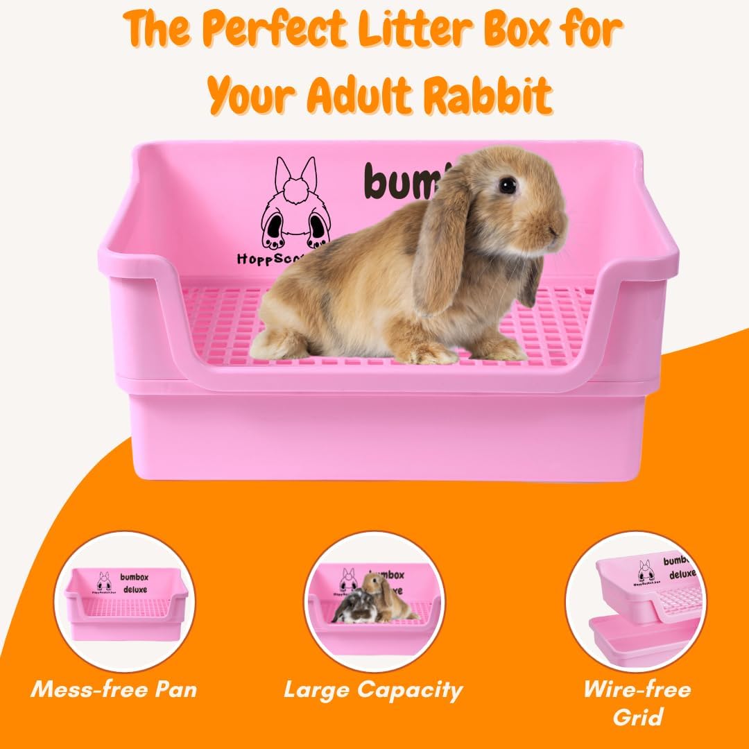 HoppScotch.bun Bumbox Deluxe Rabbit Litter Box - X-Large / Pink - image 3