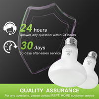 Reptile Heat Lamp Bulbs, Simulate Natural Sunlight Heat Light Bulb, 2 Pack 100W Amphibian Terrarium - Basking Bulb / 2*75 - image 4