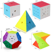 Megaminx Cube, Roxenda 3x3x3 Pentagonal Speed Cube Dodecahedron Magic Cube Puzzle Toy – Fun for Kids & Family - Multicolor - image 2