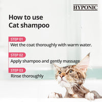 HYPONIC Hypoallergenic Premium Shampoo for All Cats - Cotton-Blossom (10.14 oz) - image 3