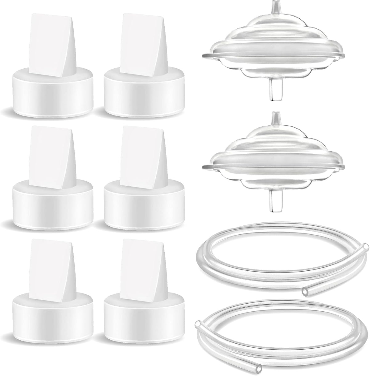 Maymom Breast Pump Replacement Parts Compatible with Spectra S1 - 6 Valve Tube Bfp