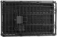 Amazon Basics Portable, Foldable Metal Wire Small Dog Crate with Removable Tray, Divider Panel - 22.0"L x 13.0"W x 16.0"H / Double Door w/ Divider - image 4