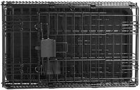 Amazon Basics Durable,Foldable Metal Wire Dog Crate with Tray, Double Door, Divider, 22 x 13 x 16 in, Black