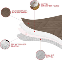 Moonsea Waterproof Blanket Dog Bed Cover with Non-Skid Bottom - 68" X 82" / Chocolate - image 4