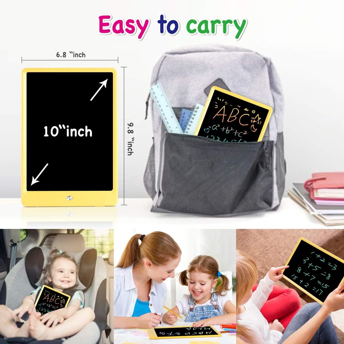 ORSEN LCD Writing Tablet 10 Inch - Yellow / 10 Inch - image 3