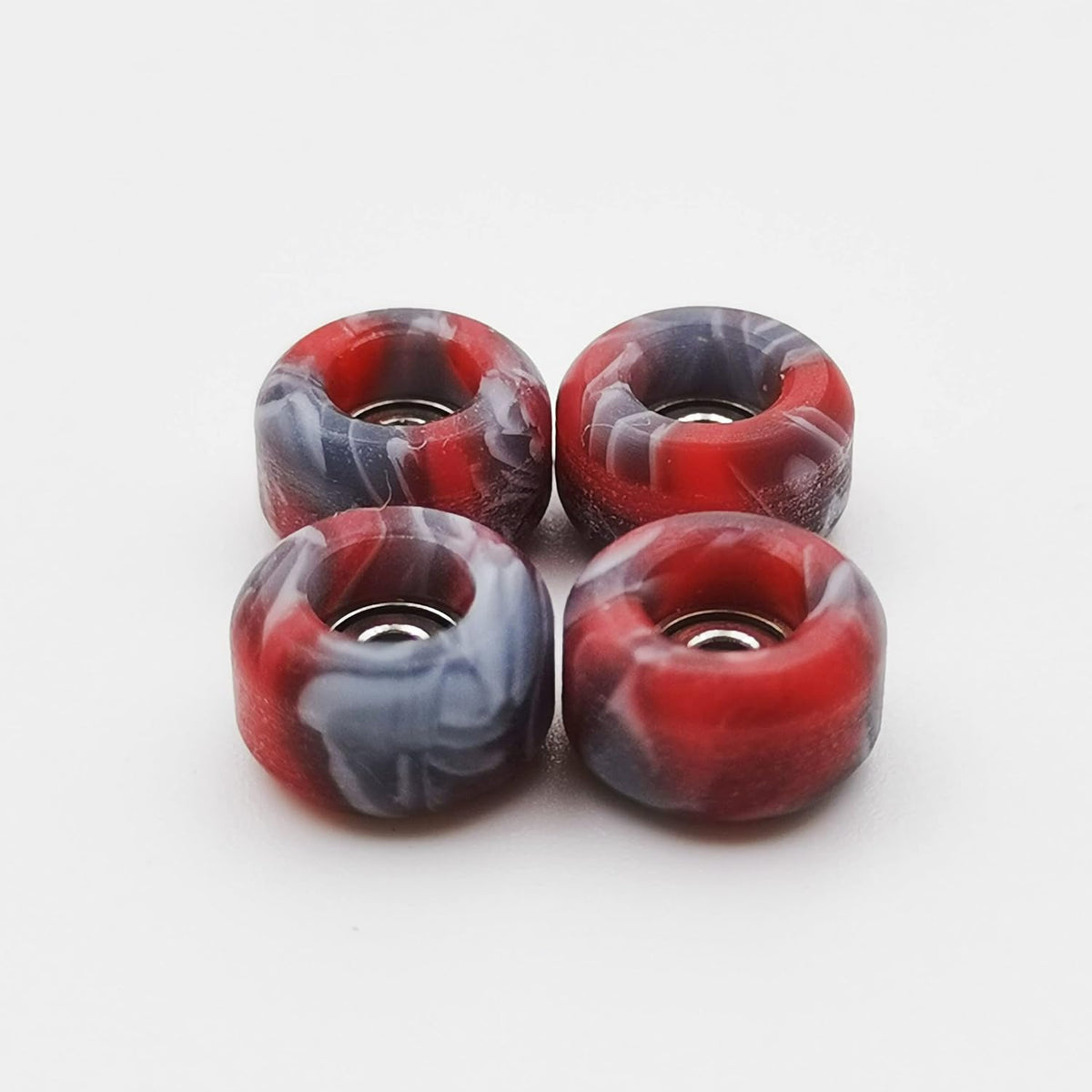 RACOFSB fingerboard wheels with bearings in black mix swirl color, set of 4 - view 16
