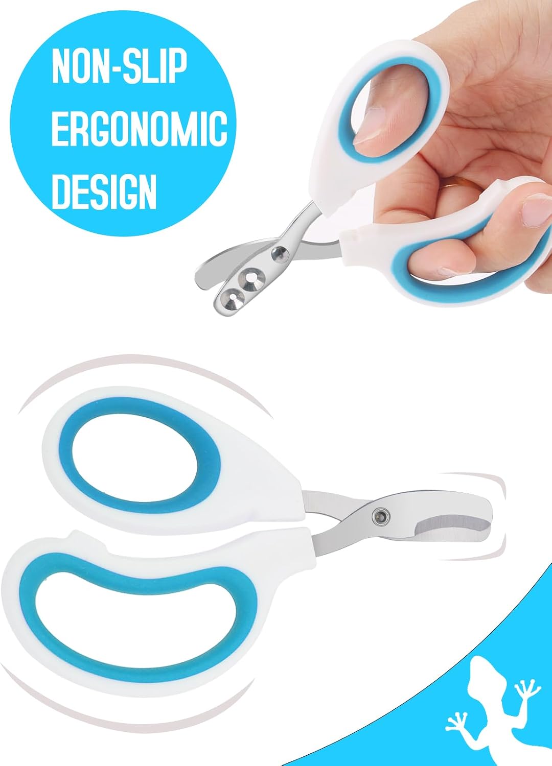 Stainless Steel Bearded Dragon Nail Clippers - Blue - image 3