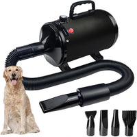 Dog Dryer for Pet Grooming, High-Velocity Force Blow Dryer – Essentials for Dogs - Black Ms
