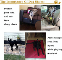 XSY&G Dog Shoes for Hot Pavement - Size 4 / Black - image 4