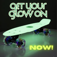 SKITCH Skateboards for Kids, Teens and Adults - Glow Worm (Glow in the Dark) LED+ - image 2