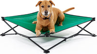 Coolaroo On-The-Go Elevated Dog Bed - Large / Emerald Green