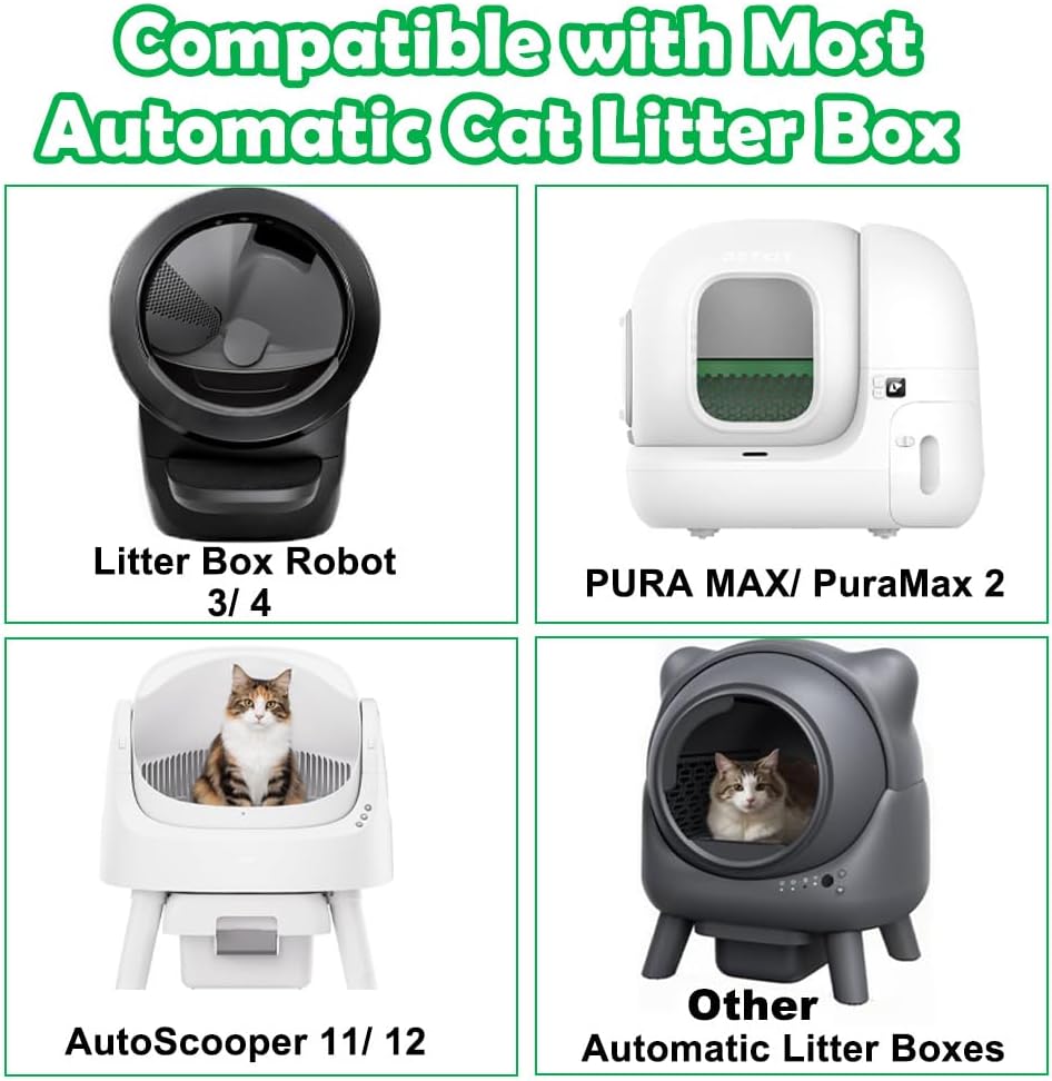 SZEE 120 Count Automatic Cat Litter Box Bags Fit for Litter Box Robot - 20 Count (Pack of 1) / 2.Extra Thick - image 3