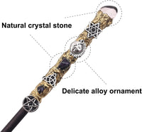 Bubbmi rhinestone witch magic wand in Snakepurple with solid wood body and metal accents - view 20