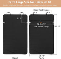F-color SUV Cargo Liner for Dogs - Black / Large - 90" Long - image 2