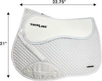 Thinline Cotton Quilted Jumper Durable Breathable Horse Riding Washable Shock-Absorbing no-Slip Thin Equine Saddle Pad - Equestrian Equipment and Accessories