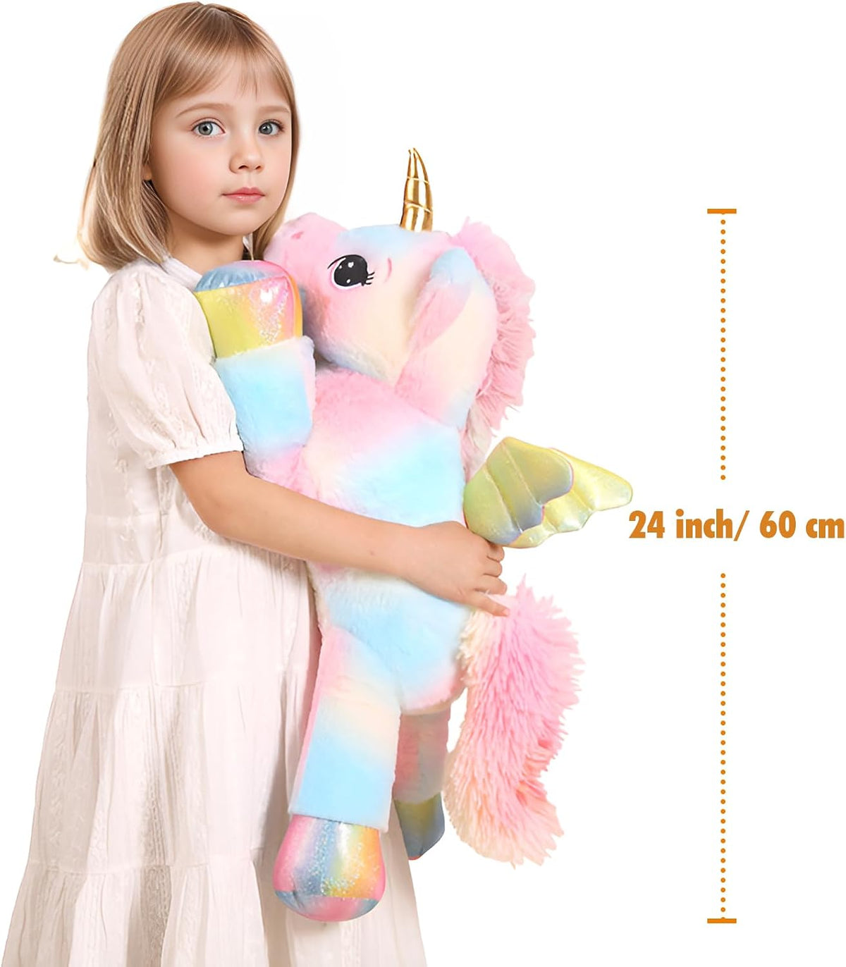 FFxiong 44 Inch Giant Unicorn Stuffed Animal Pillow - Multi / 24 Inch - image 3