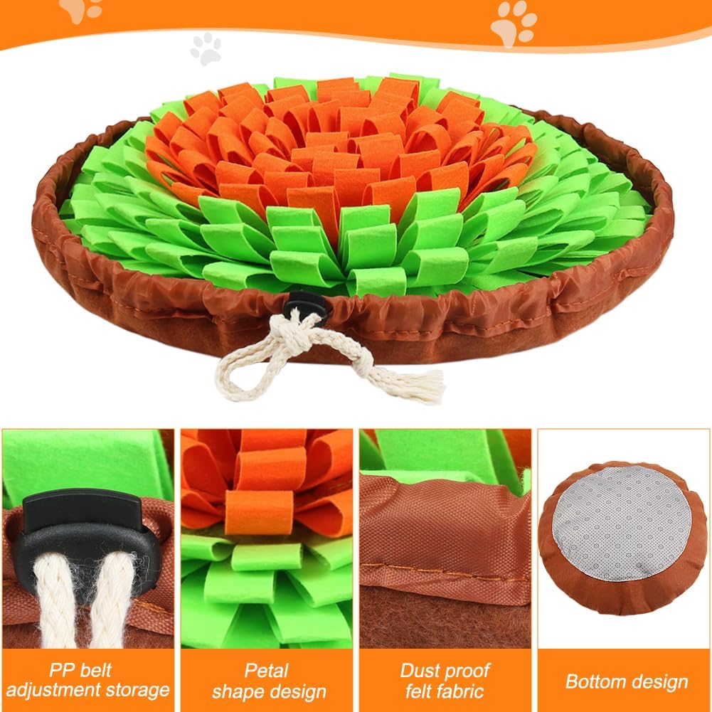 SZEE Snuffle Mat for Dogs - Orange and Green - image 3