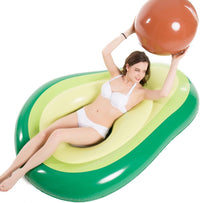 Jasonwell Inflatable Avocado Pool Float Seashell Floatie with Ball - Green / X-Large