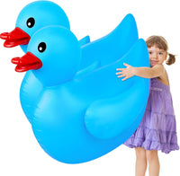 Hungdao 1 Pack 4 Feet Giant Inflatable Duck Pool Float - Blue / 2