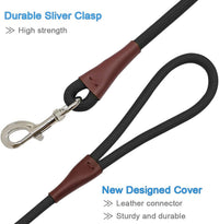MayPaw Small Rope Dog Leash 6FT 8FT 10FT - 6ft*1/4" / black - image 3