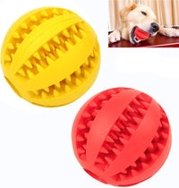 Sunglow 2 Pack Dog Toy Ball – Essentials for Dogs - Red/Yellow / 2.75 in