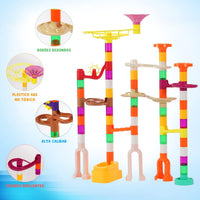 Ifollower Marble Run Kit, 110pcs Marble Maze Game Construction Building Toys for Kids, Marble Track - 166pcs - image 2