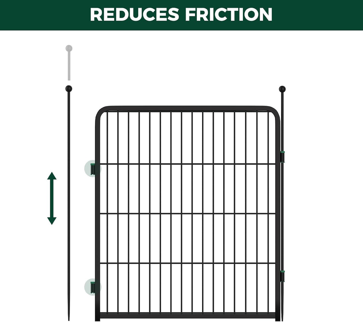 FXW Floor Protectors, Dog Playpen Accessories, Patented - Green / Muffler Tubes - image 3
