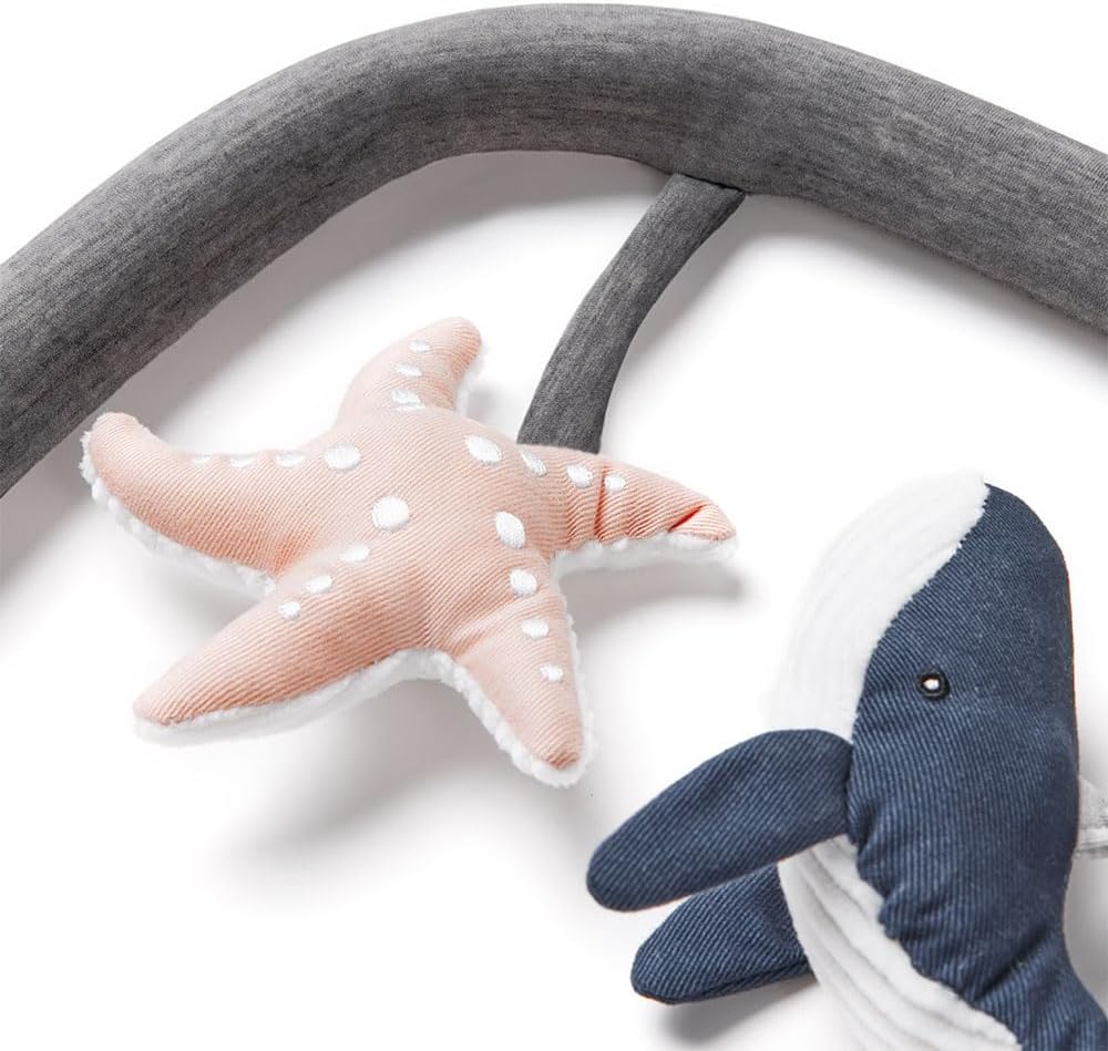 Ergobaby Evolve bouncer toy bar with ocean animal toys, turtle, whale and starfish - view 6