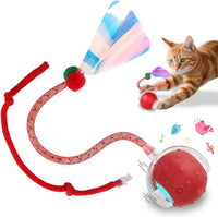 Interactive Cat Toys Smart Ball for Cats & Dogs! Now with 2 Rapid - Red1