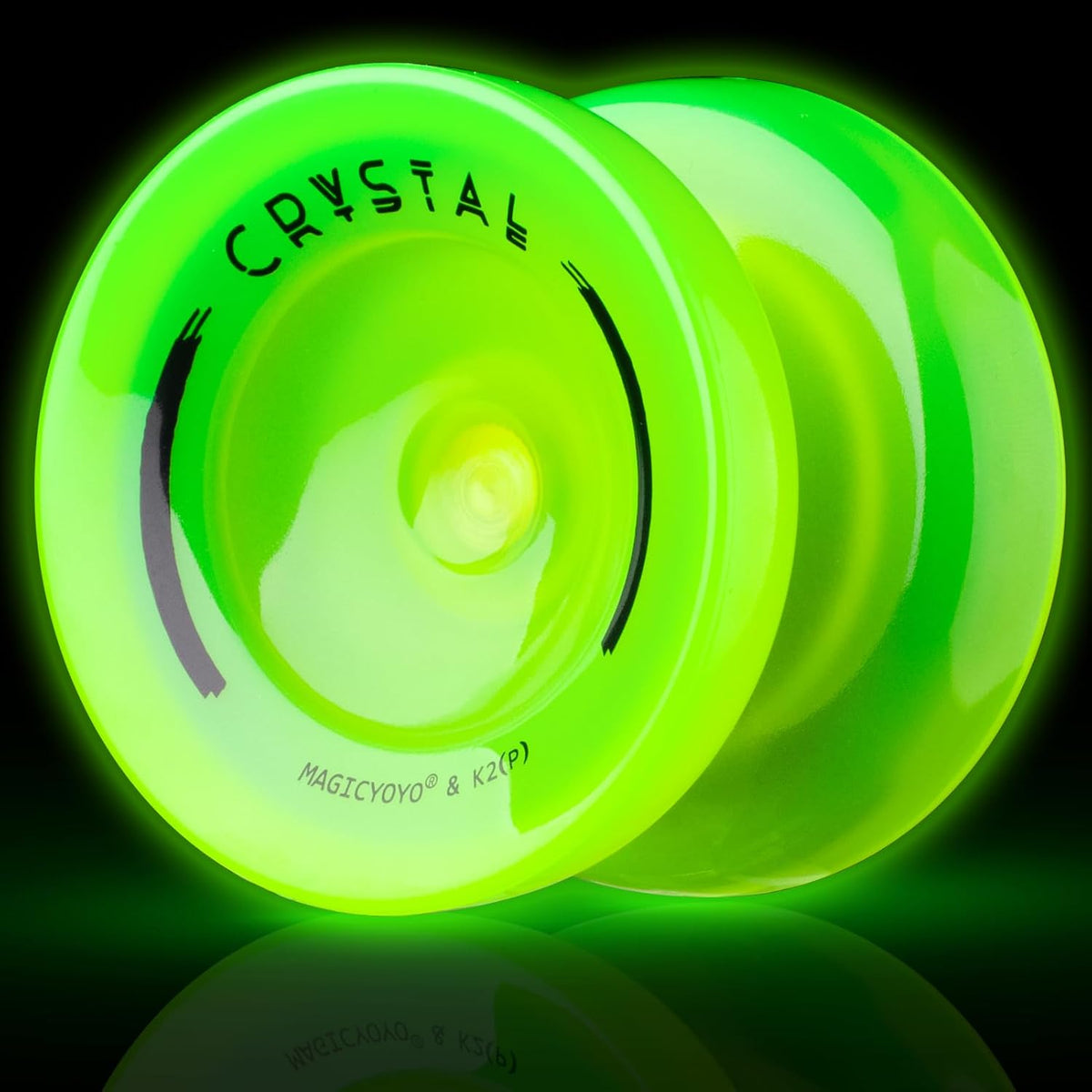 MAGICYOYO K2 Yoyo Professional Glow in The Dark - Glow Yellow