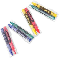 CrayonKing bulk crayons in cello 2-packs with red, blue, green and yellow crayons