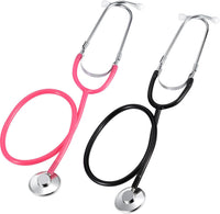 meekoo 2 Pack Kids Stethoscope Toy Halloween Cosplay Costume - Pink, Black