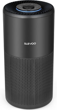 SLEVOO Air Purifier for Home Bedroom up to 1015 ft², Allergies Pet Hair, 3-in-1 Filter with hepa Air Purifier, Ultra Quiet 24 DB Sleep Mode,Aromatherapy,clean for Allergies,Pollutants,Smoke (black)