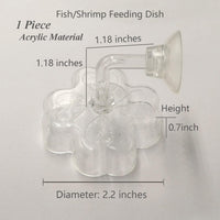 Aquarium Shrimp/Small Fish Feeding Dish Feeder Dish - Clover Shaped - image 2