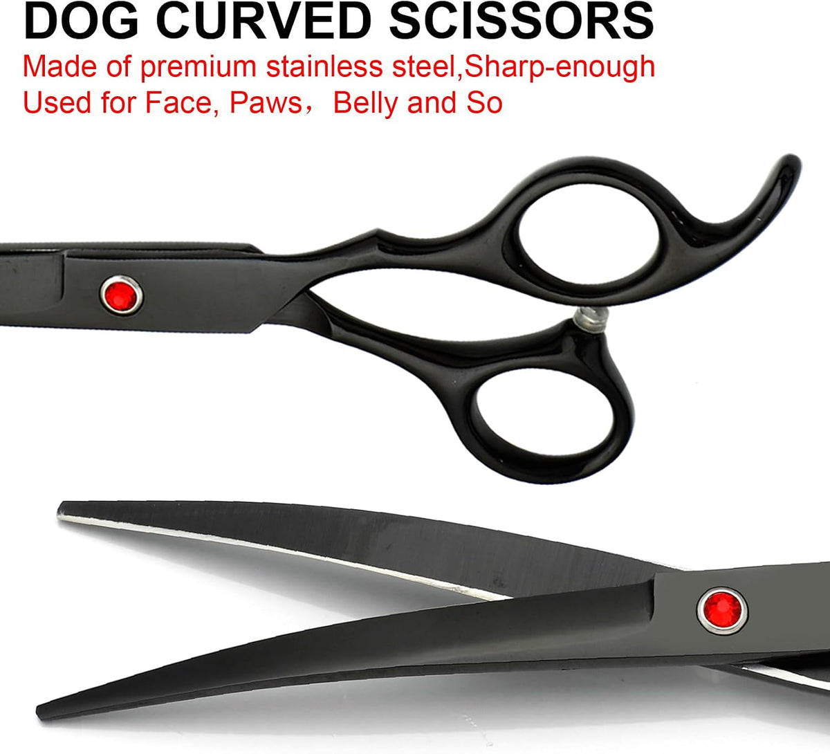Dog Grooming Scissors Kit - Black / 4 - image 2