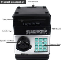 HUSAN rose gold electronic ATM piggy bank for kids with password keypad - view 21