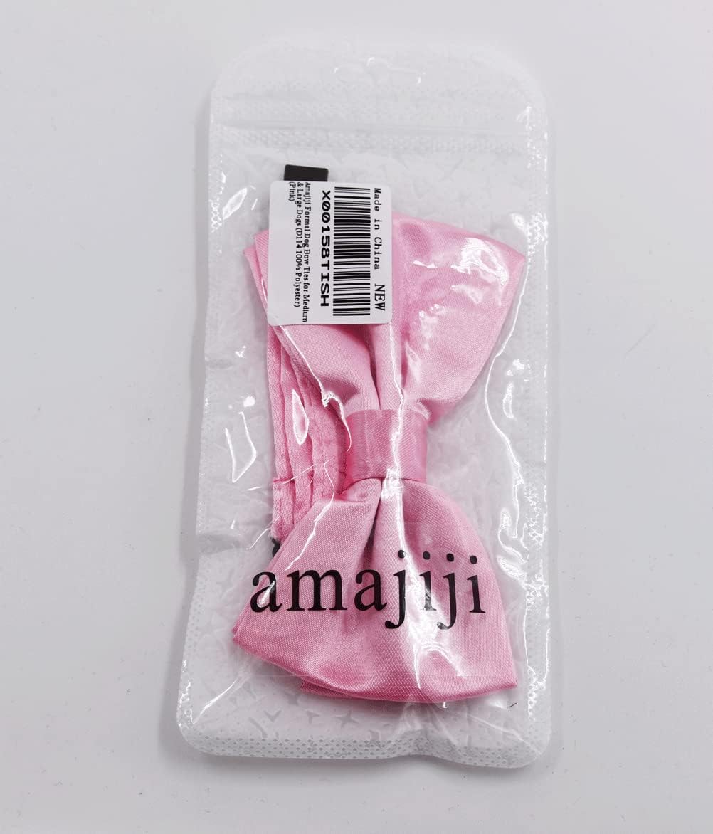 Formal Dog Bow Ties for Medium & Large Dogs – Essentials for Dogs - Pink - image 4